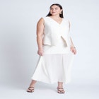 Split Hem Suiting Vest image number null