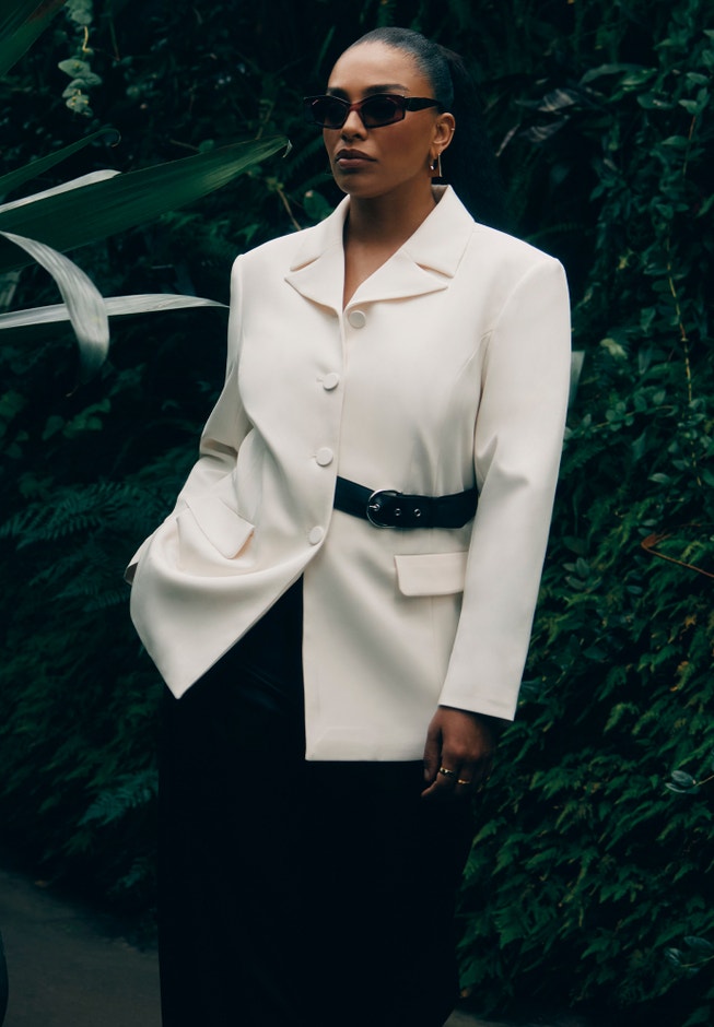 Belt Detail Blazer image number null