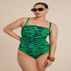 Green Zebra Stripe Suit image number null