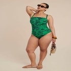 Green Zebra Stripe Suit image number null