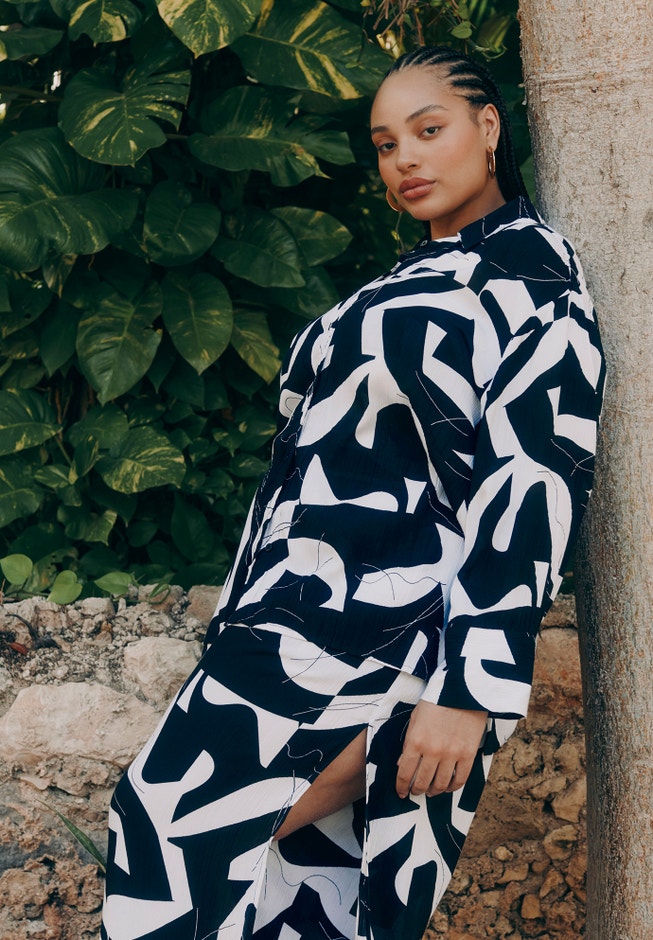 Printed Cover-Up Top image number 0