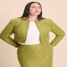 Sequin Tweed Jacket image number null