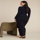 Multi Rib Maxi Sweater Dress image number null