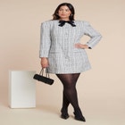  Tweed Mini Dress With Bow image number null