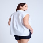 Strong Shoulder Collared Top image number null