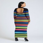 Variegated Stripe Maxi Dress image number null