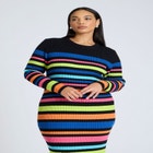 Variegated Stripe Maxi Dress image number null