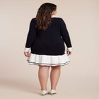  Contrast Tipping Flounce Mini Dress image number null