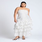 Ruffle Dot Gown image number null