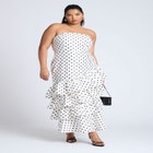 Ruffle Dot Gown image number null