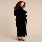 Velvet And Lace Maxi Dress image number null