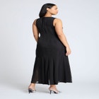 Chiffon Godet Maxi Dress image number null