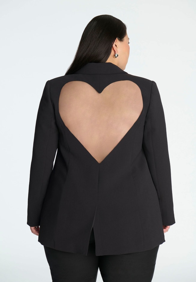 Heart Cutout Blazer image number 1