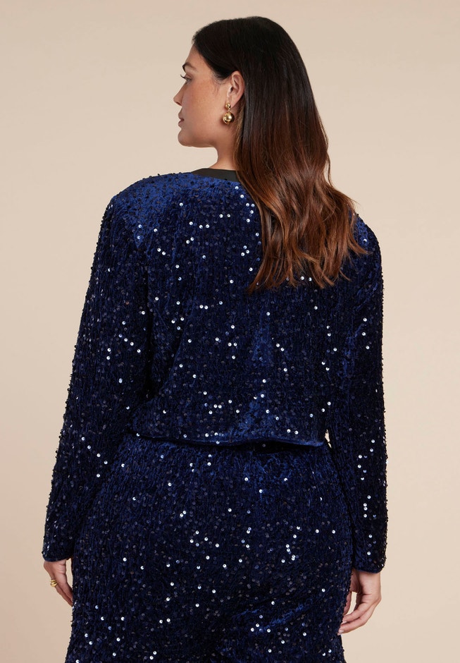 Sequin Velvet Jacket image number 2