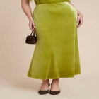 Velvet Maxi Skirt image number null