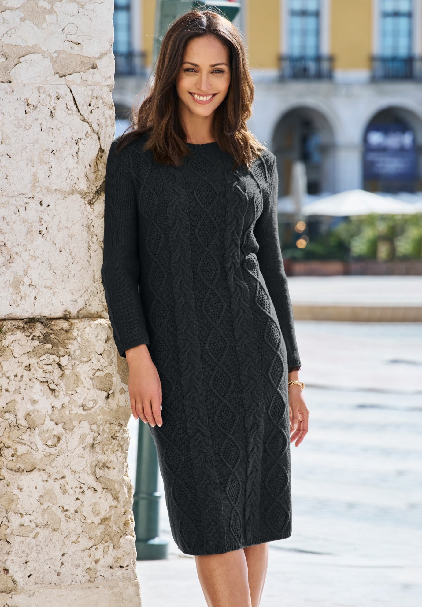 Cable Sweater Dress image number 0