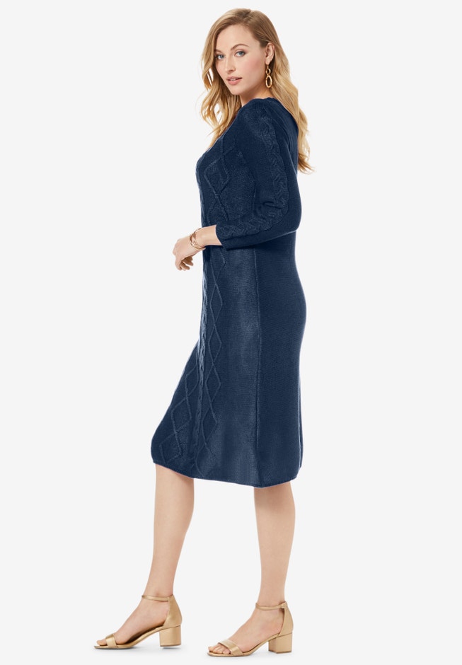 Cable Sweater Dress image number 3