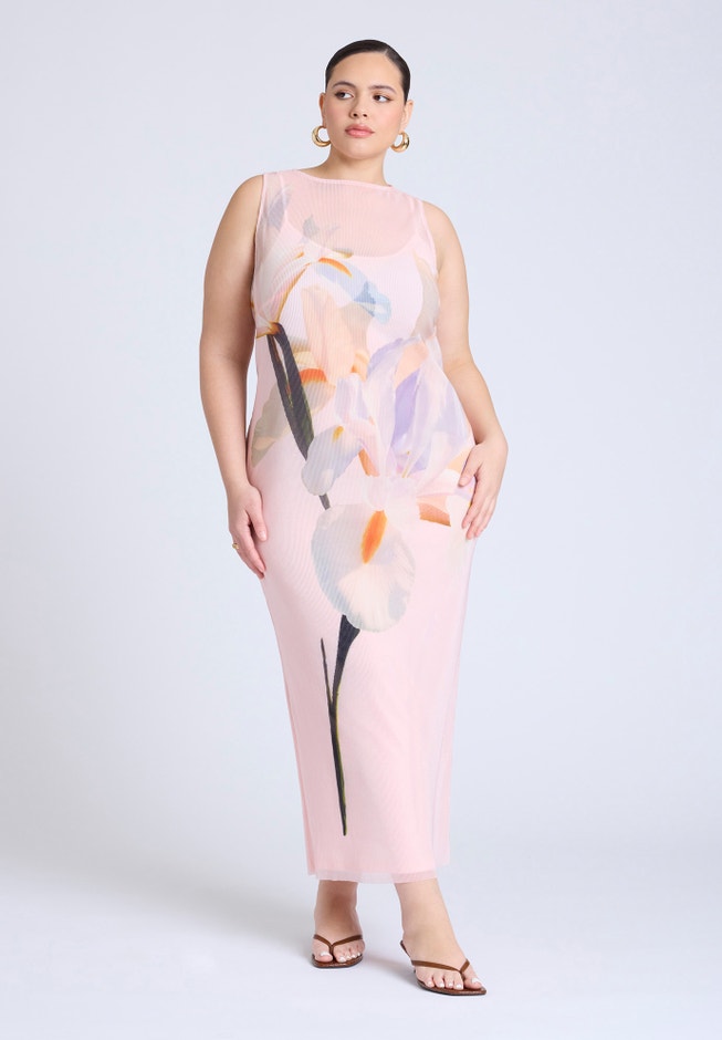 Pleated Chiffon Dress image number 1