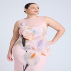  Pleated Chiffon Dress  image number null