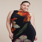  Pleated Chiffon Dress  image number null