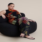  Pleated Chiffon Dress  image number null