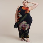  Pleated Chiffon Dress  image number null