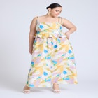  Empire Waist Poplin Maxi Dress  image number null