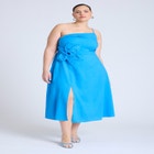  Floral Applque Midi Dress  image number null