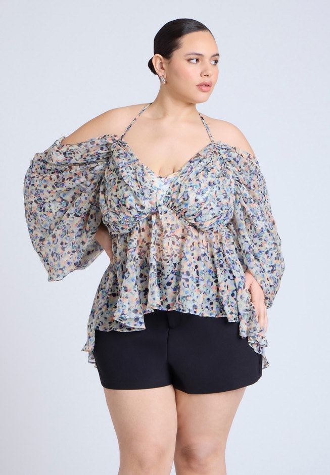 Dramatic Off The Shoulder Top image number null