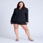  Fitted High Neckline Blazer  image number null