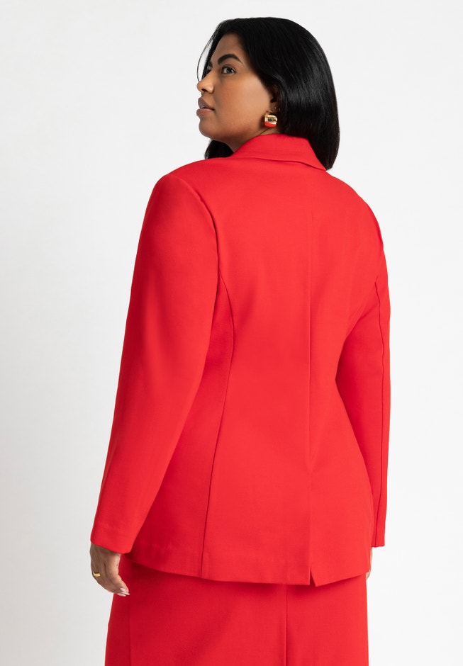 Asym Closure Stretch Blazer image number 3
