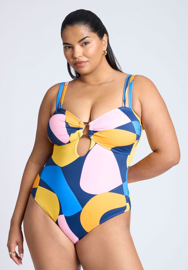 Hardware One-Piece Swim Suit image number null