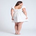 Poplin Flare Mini Dress image number null