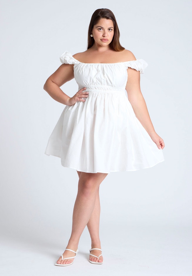 Poplin Flare Mini Dress image number 0