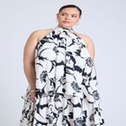  Double Layer Trapeze Maxi Dress  image number null