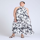  Double Layer Trapeze Maxi Dress  image number null