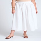 Midi Poplin Skirt image number null