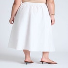 Midi Poplin Skirt image number null