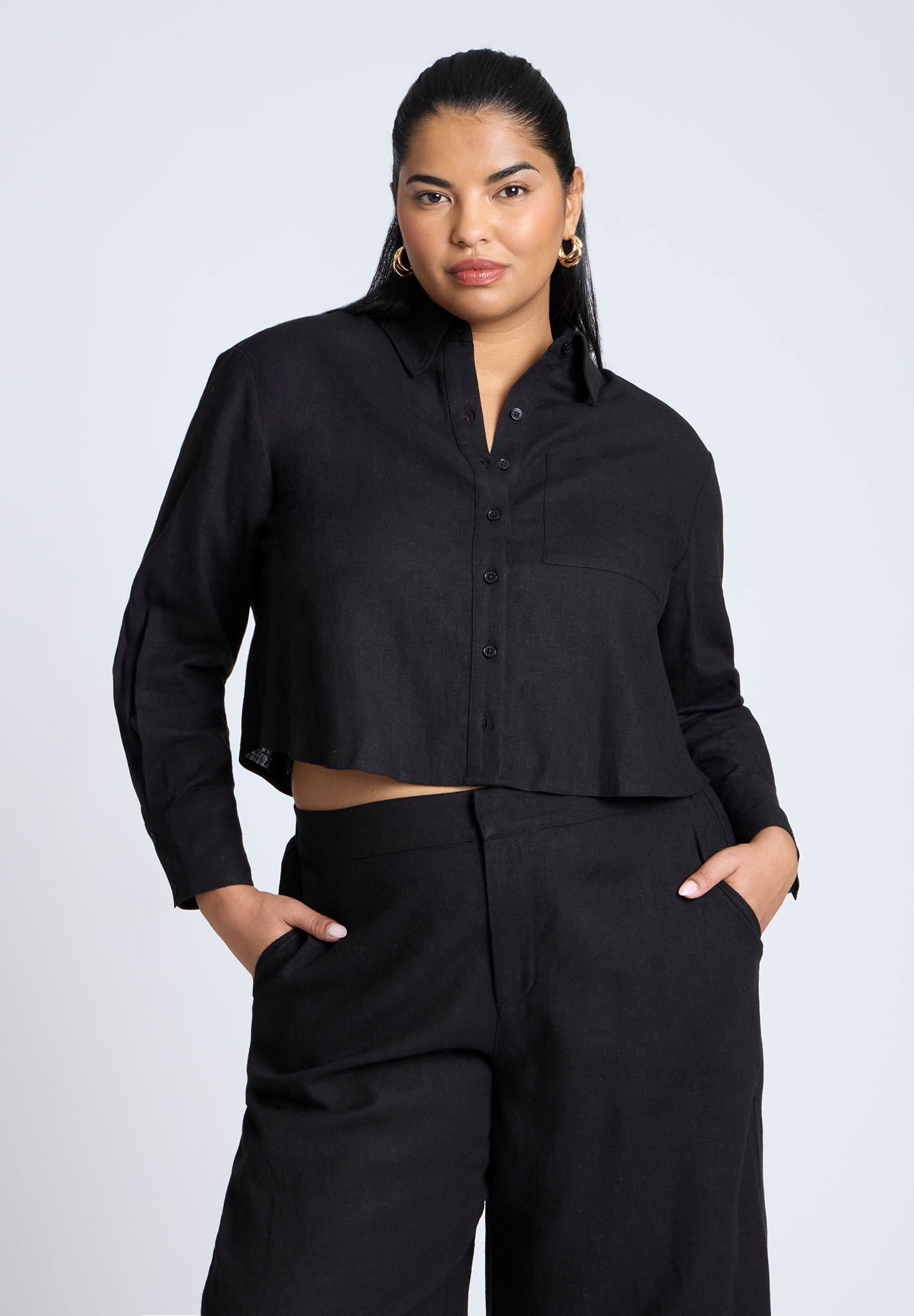 Boxy Button Down Shirt image number 1