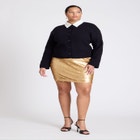 Knitted Cardigan Twofer Jacket image number null