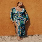 Mesh Maxi Skirt Coverup image number null