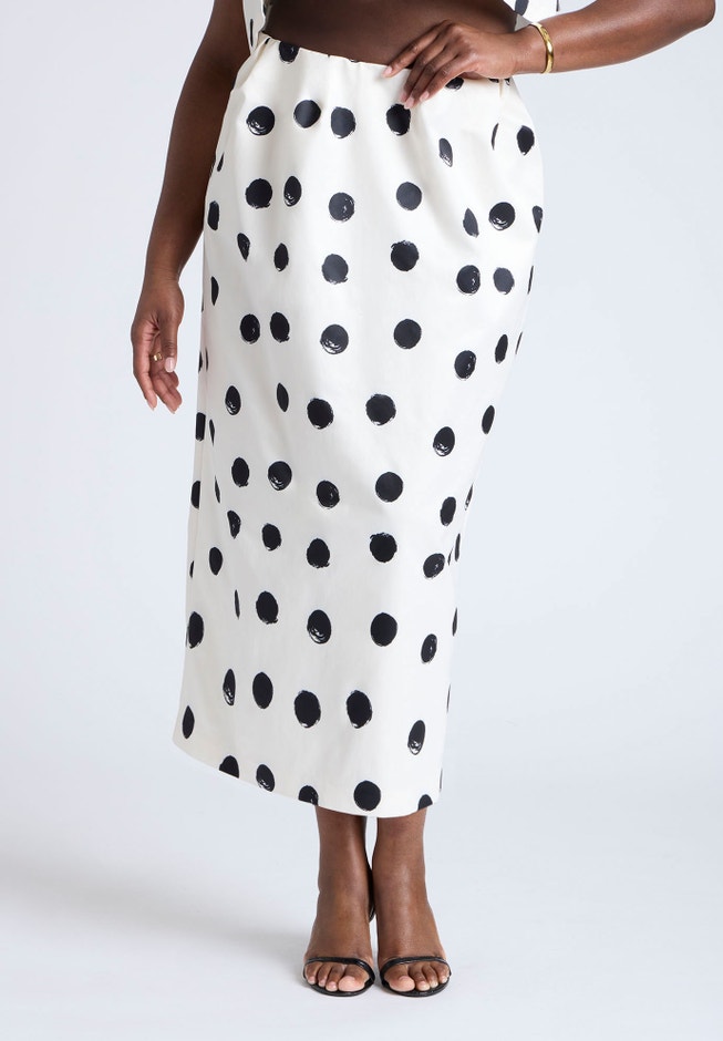 Printed Column Skirt image number null