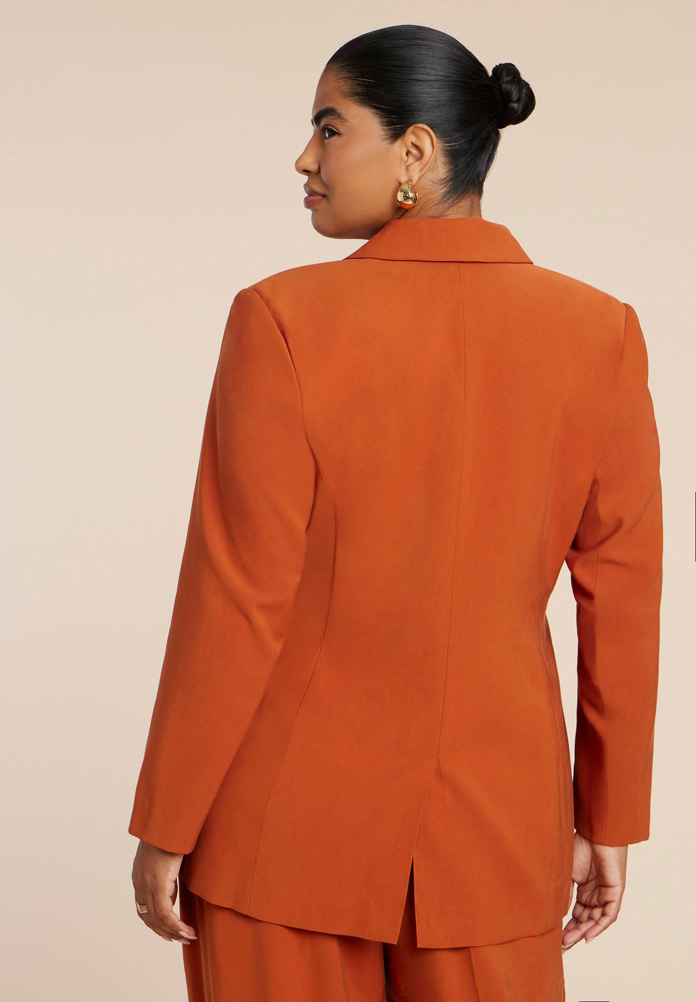 Tie Waist Soft Suiting Blazer image number 2