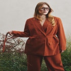 Tie Waist Soft Suiting Blazer image number null