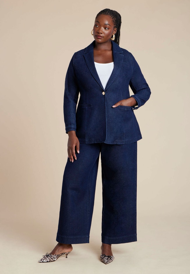 Denim Blazer image number null