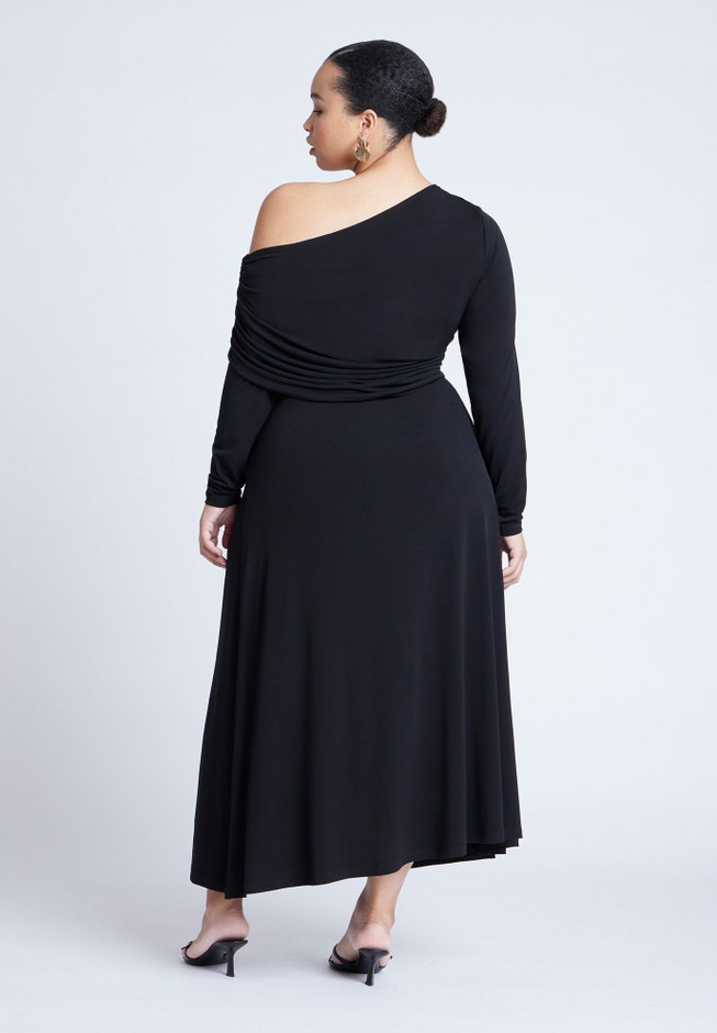 Knit Shirred Dress image number 2