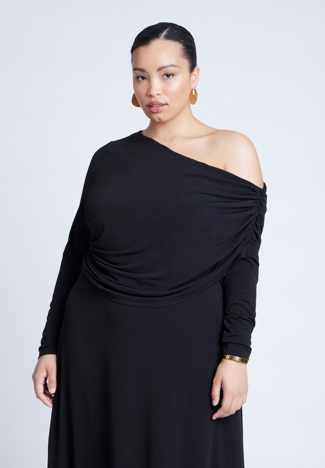 Knit Shirred Dress image number 4