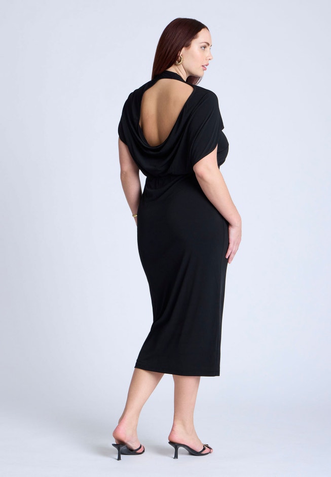 cutout back midi dress Tentree Women's Cut-Out Back Midi Dress