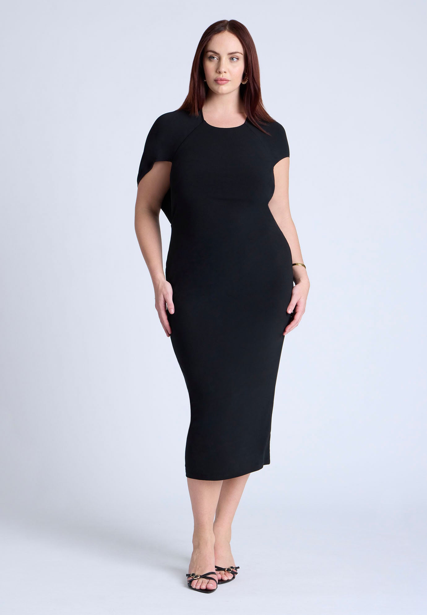 Cutout Back Midi Dress image number 0