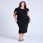 Cutout Back Midi Dress image number null